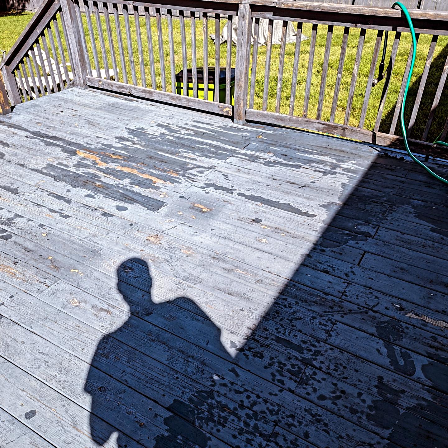 Deck Cleaning and Restaining in Green Level NC 
