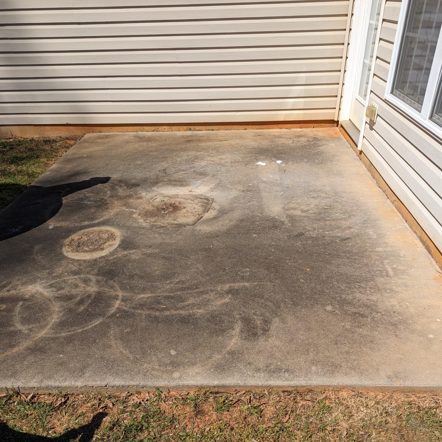 Refreshing concrete driveway and patio for Spring and Summer